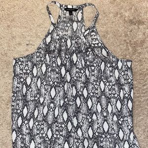 Snake print tank top